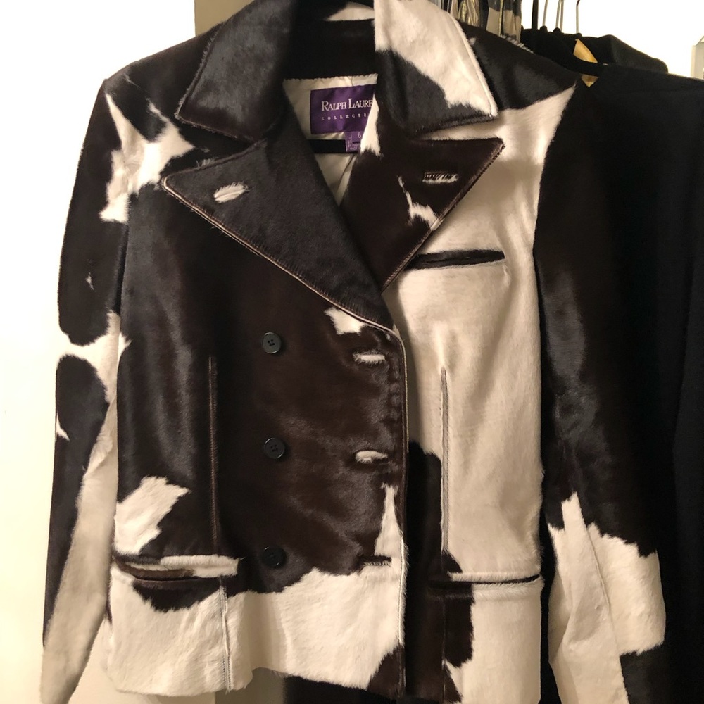 Cow Print Jacket by RALPH LAUREN COLLECTION